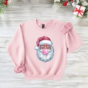 Pink Santa Sweatshirt